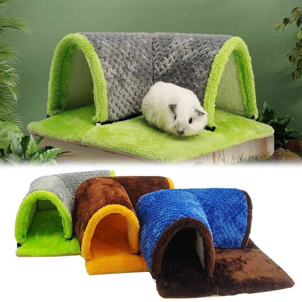 thumbnail image 2 of Ruifaya Túnel de peluche para conejillos de indias, canal ultra suave para mascotas, cálido para el invierno, 2 of 7
