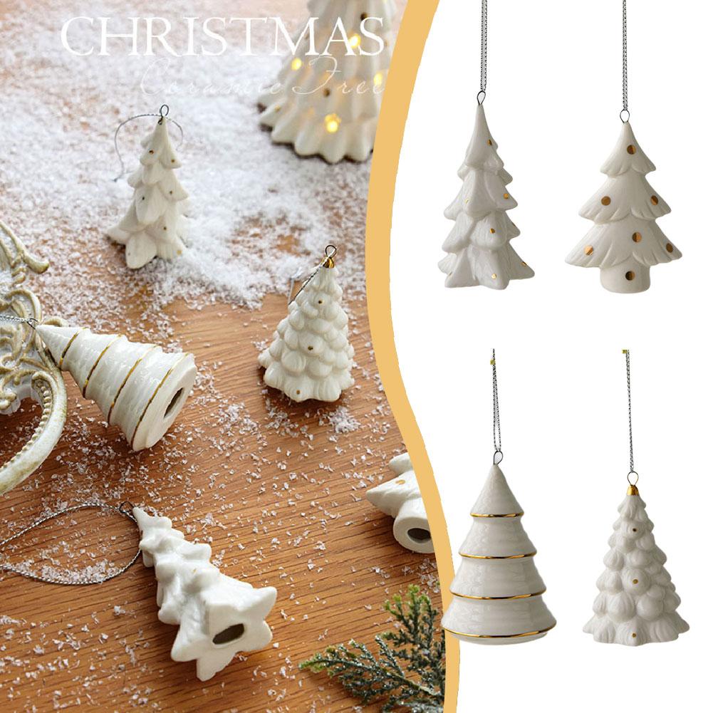 thumbnail image 2 of SGACAI Mini árbol de Navidad de cerámica Nordic Ins, colgante para árbol de Navidad, regalo de Navidad, 2 of 7