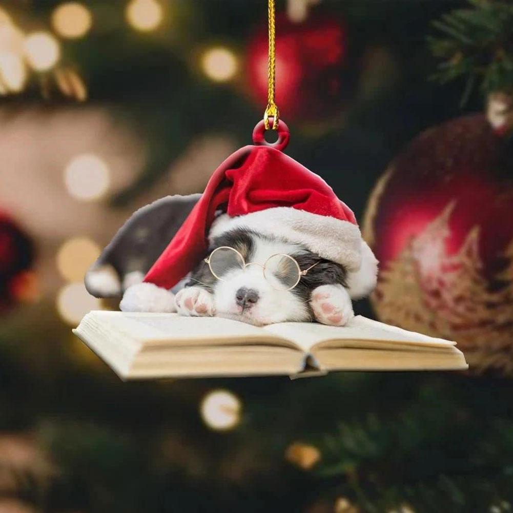 thumbnail image 2 of SGACAI Colgante de estantería con forma de árbol de Navidad, adorno navideño con forma de perro ☆λ, 2 of 7