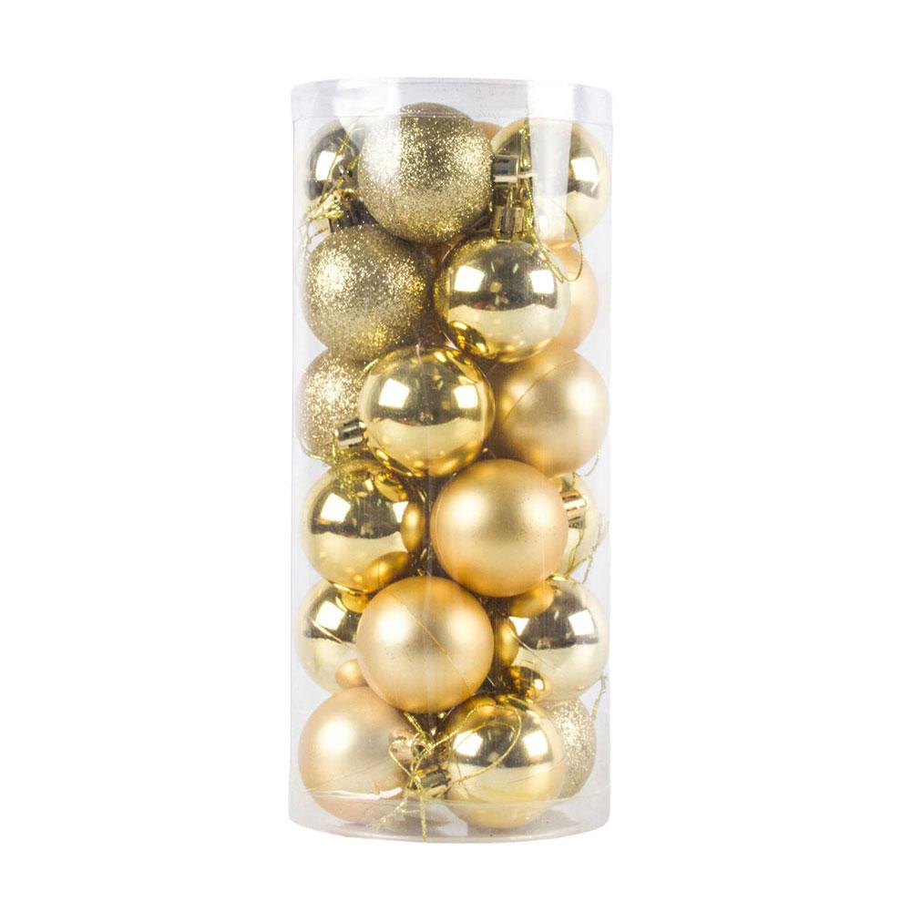 thumbnail image 5 of Ruifaya Juego de bolas decorativas navideñas en oferta, bolas brillantes mate, tamaño grande, temporada, 5 of 7