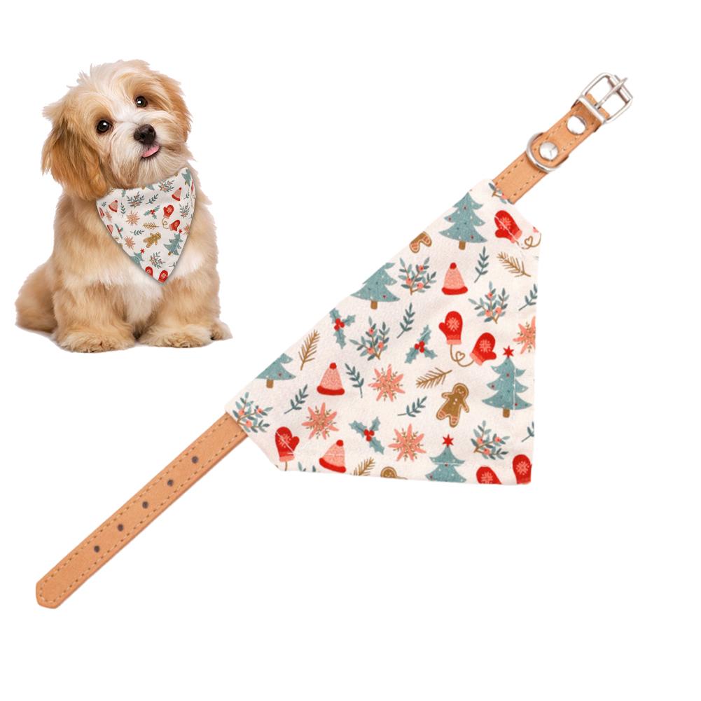 thumbnail image 5 of SGACAI Pañuelos para perros con forma de árbol de Navidad, pañuelos triangulares suaves, baberos lavables, accesorios de, 5 of 7