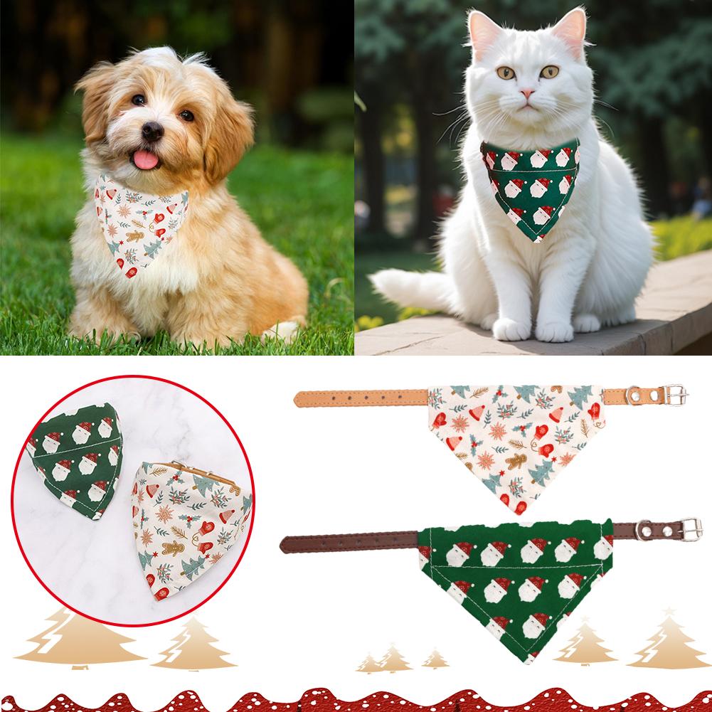 thumbnail image 3 of SGACAI Pañuelos para perros con forma de árbol de Navidad, pañuelos triangulares suaves, baberos lavables, accesorios de, 3 of 7
