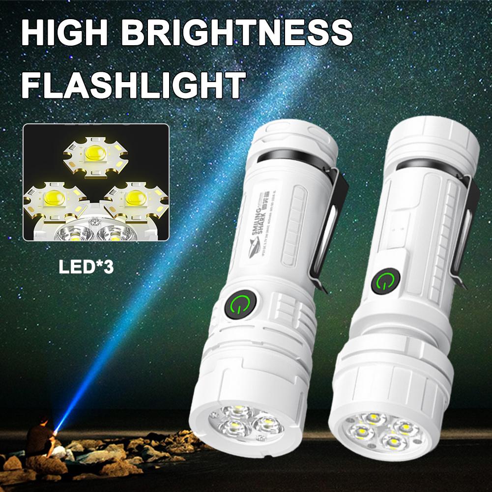 thumbnail image 3 of SGACAI Linterna LED potente y caliente, linterna recargable por USB, foco para exteriores, 3 of 7