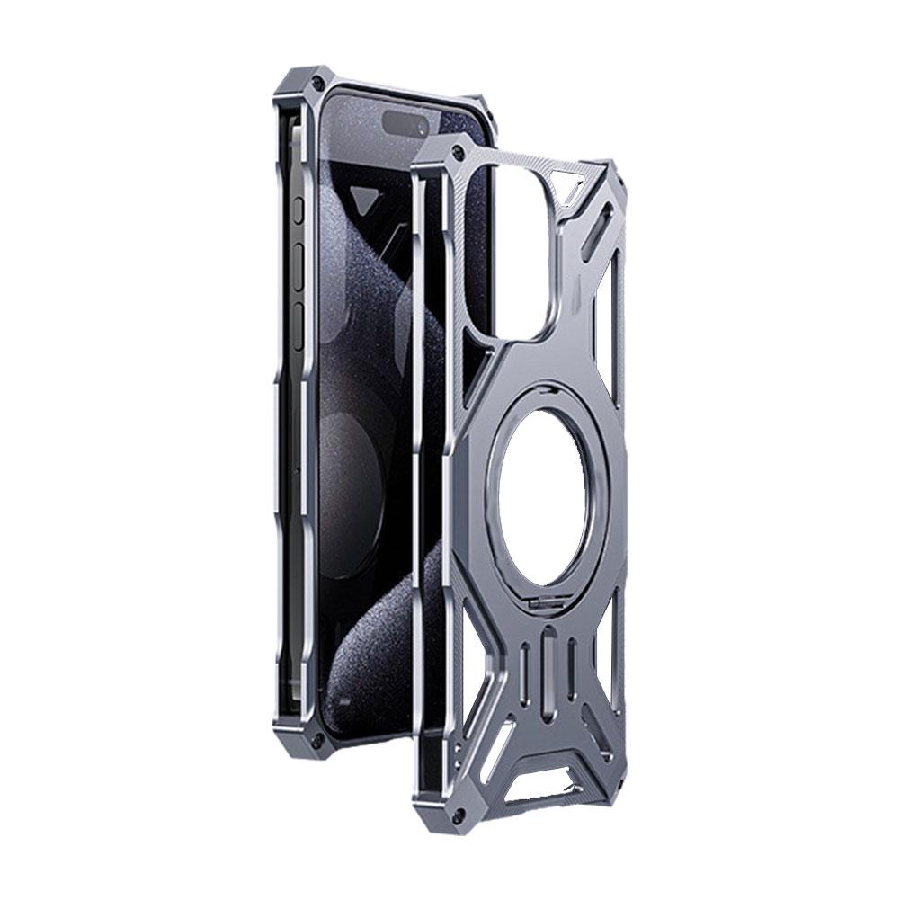 thumbnail image 4 of Wartleves Funda para teléfono móvil sin bordes con imán de aleación de aluminio para iPhone D1P0 M, 4 of 7