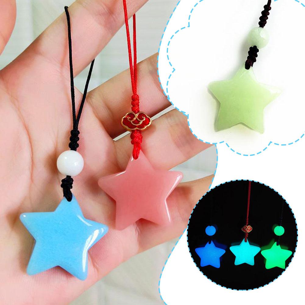thumbnail image 2 of SGACAI Abalorio para teléfono con forma de estrella que brilla en la oscuridad Cadena para teléfono con forma de estrella Pequeña estrella Móvil Cleve, 2 of 7