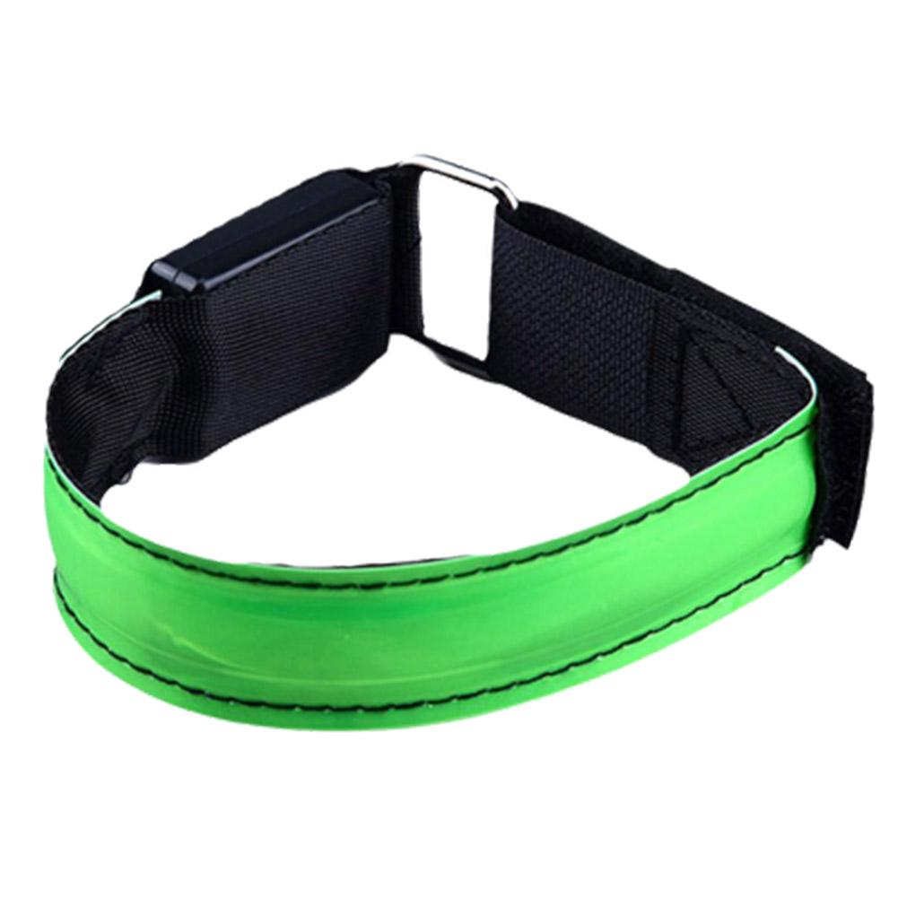 thumbnail image 4 of Wartleves Brazalete reflectante de noche con luz LED para el tobillo, luz intermitente, carga USB, cinturón deportivo para exteriores, reflectante para bicicleta V5Q0, 4 of 7