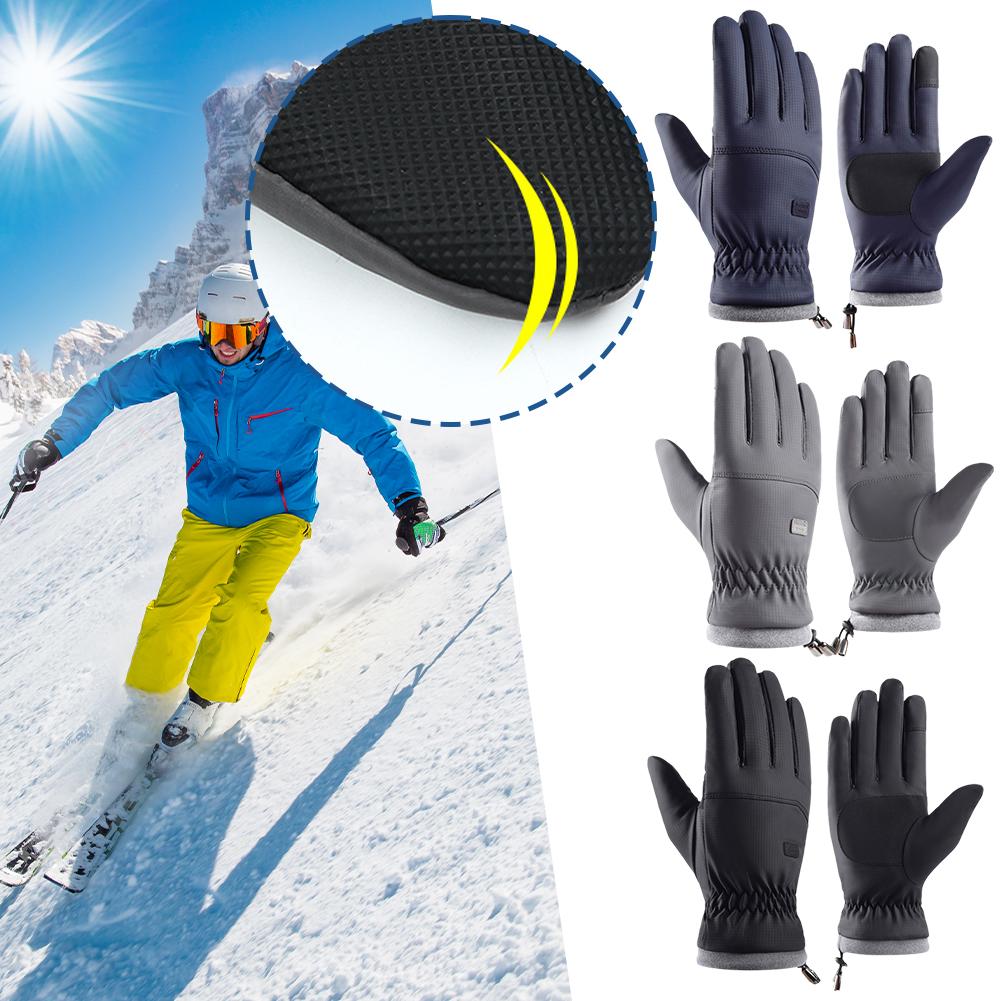 thumbnail image 3 of Ruifaya Guantes de esquí, snowboard, conducción, trabajo, térmicos, cálidos, impermeables, para invierno, para hombre, 3 of 7
