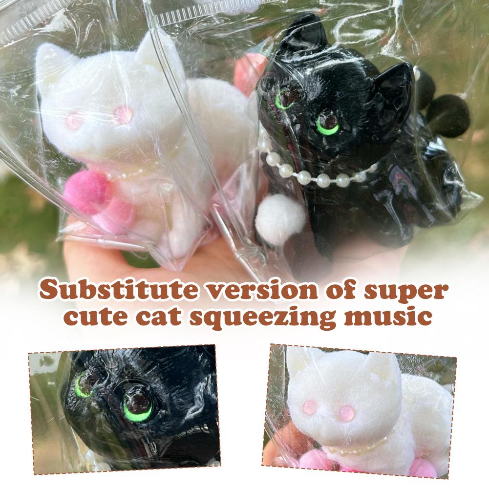 thumbnail image 3 of Wartleves Juguetes para apretar para gatos, juguetes divertidos para apretar súper lindos para gatos, juguetes hechos a mano en 3D para aliviar el estrés de los gatos, juguetes para aliviar el estrés,, 3 of 7