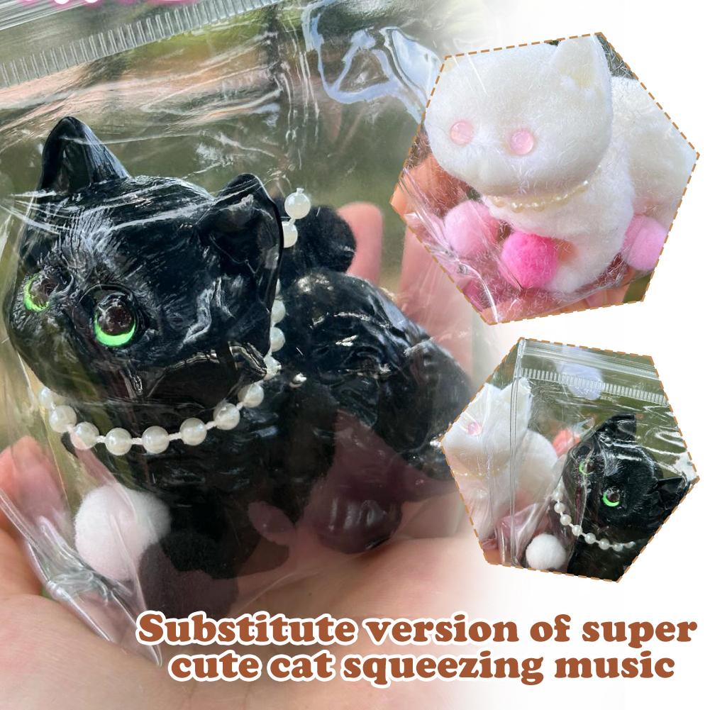 thumbnail image 2 of Wartleves Juguetes para apretar para gatos, juguetes divertidos para apretar súper lindos para gatos, juguetes hechos a mano en 3D para aliviar el estrés de los gatos, juguetes para aliviar el estrés,, 2 of 7