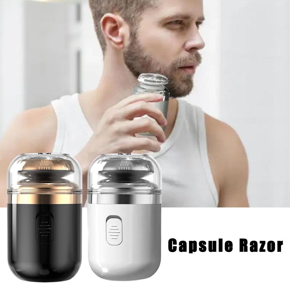 thumbnail image 3 of Ruifaya Afeitadora eléctrica portátil 2 en 1, minicápsula, lavable, para barba, 3 of 7