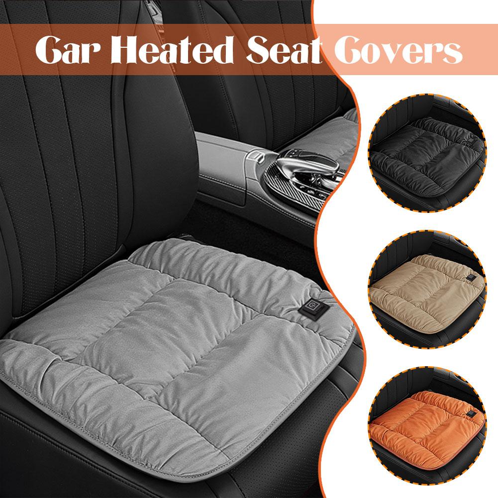 thumbnail image 3 of Ruifaya Almohadilla térmica automática USB 12 V, funda de cojín para asiento de coche con calefacción eléctrica, 3 of 7