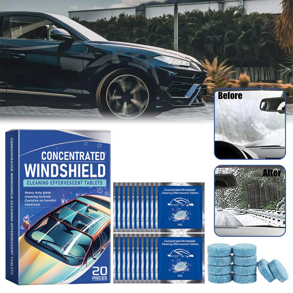 thumbnail image 4 of Wartleves Limpiador sólido Limpiaparabrisas de coche Tableta efervescente Limpiaparabrisas automático S, 4 of 7
