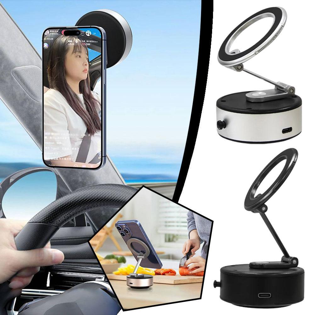 thumbnail image 2 of SGACAI Soporte de teléfono móvil con ventosa eléctrica para coche, soporte de escritorio portátil J6T9 )р υ△, 2 of 7