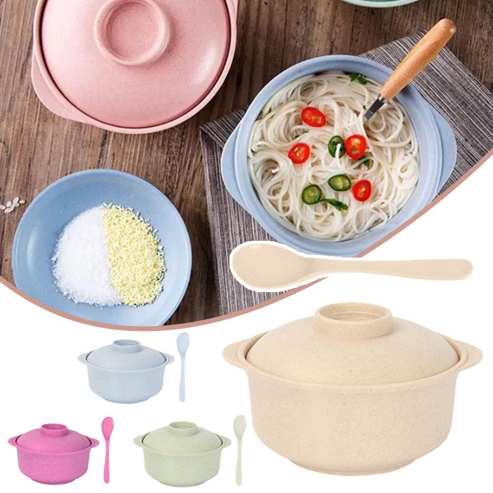 thumbnail image 2 of SGACAI Cuencos de ramen para microondas Cuencos de fideos instantáneos con tapa, 2 of 7