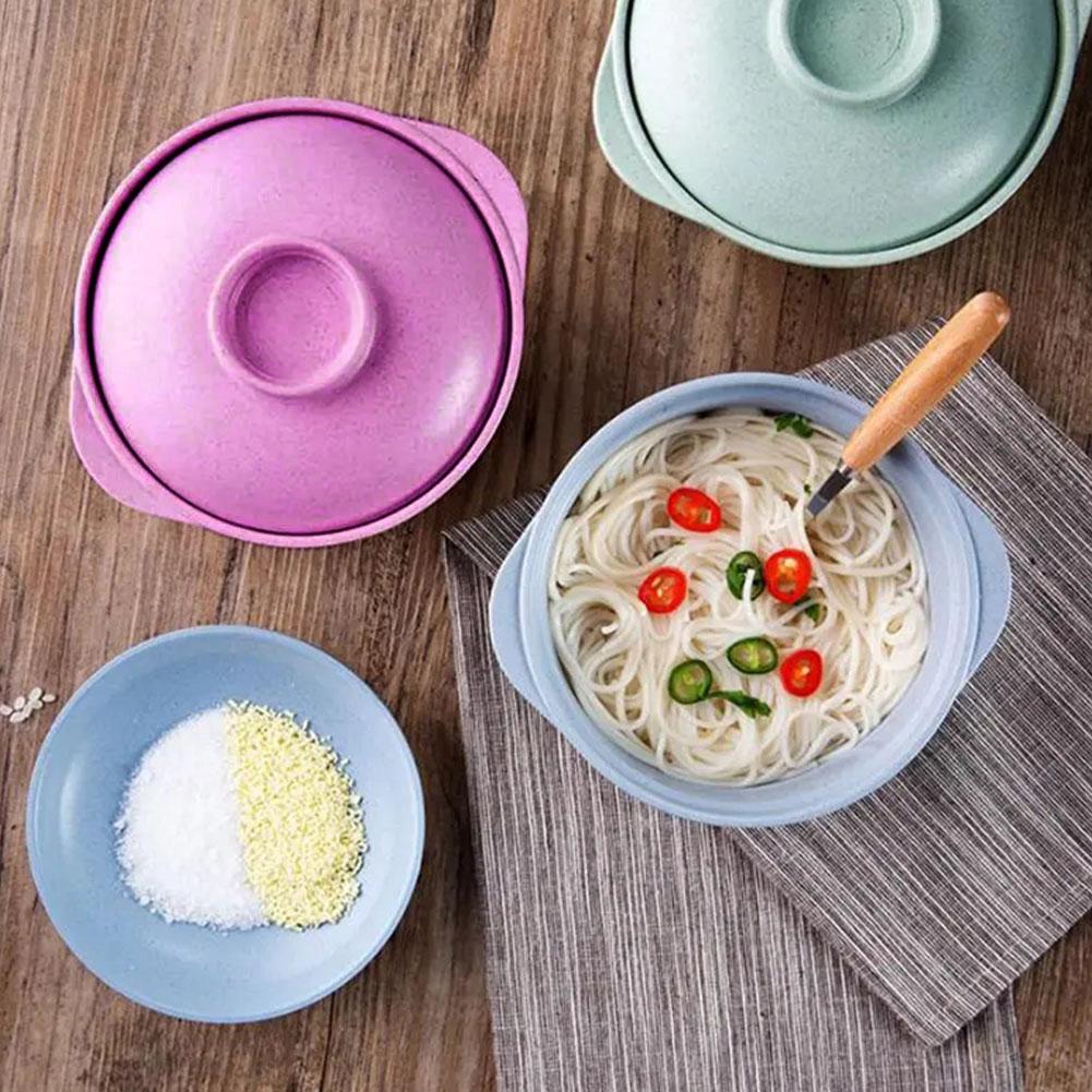thumbnail image 3 of SGACAI Cuencos de ramen para microondas Cuencos de fideos instantáneos con tapa, 3 of 7