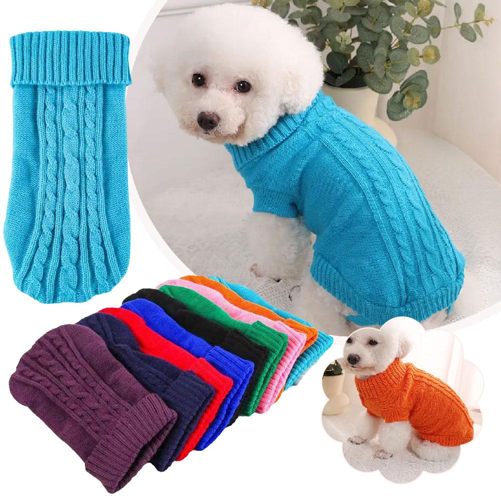thumbnail image 4 of Wartleves Suministros para mascotas, ropa de invierno para perros, cachorros, gatos, suéter, abrigo para perros pequeños., 4 of 7