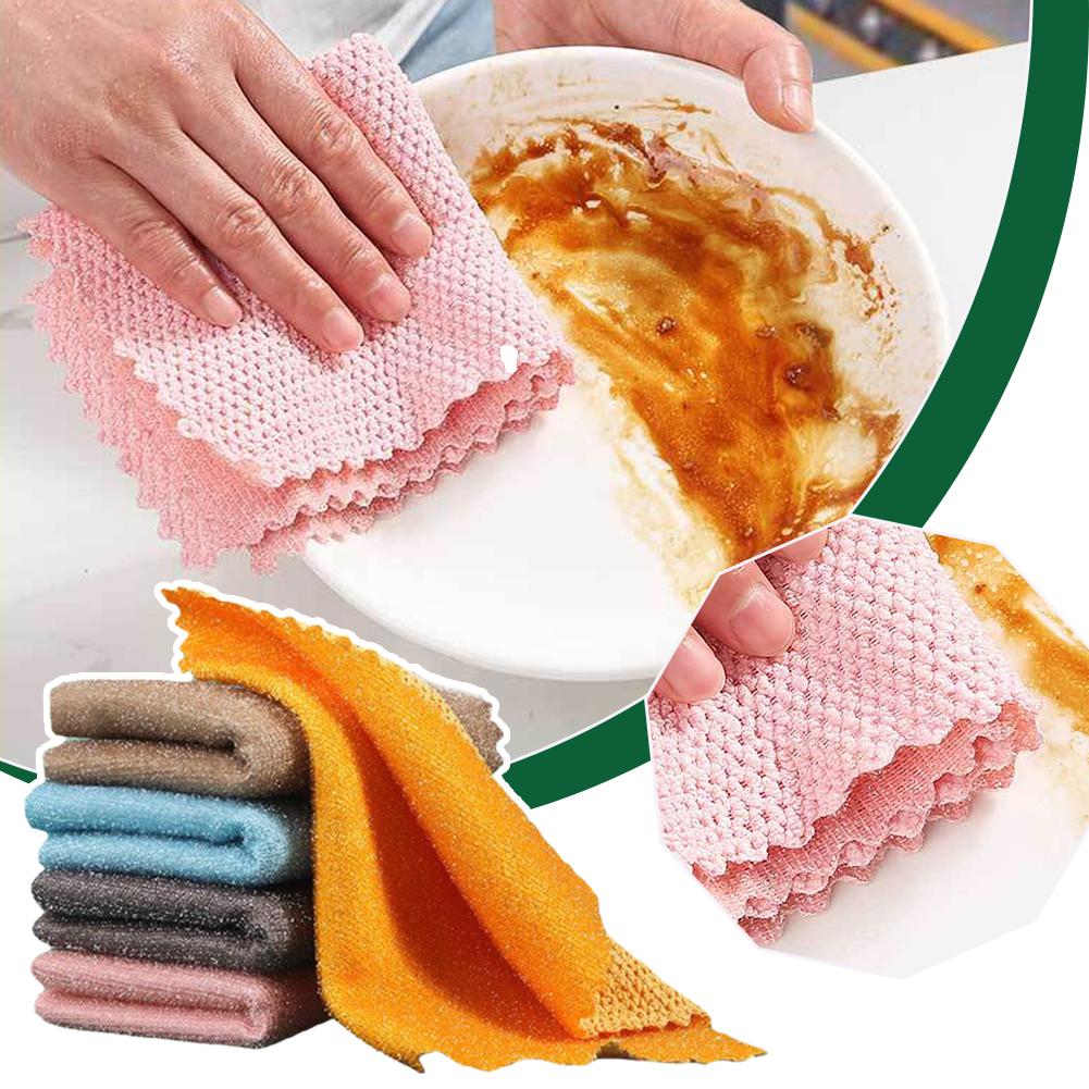 thumbnail image 2 of Wartleves Paño de limpieza mágico de alambre de metal de doble cara grueso para limpieza de cocina, 2 of 7