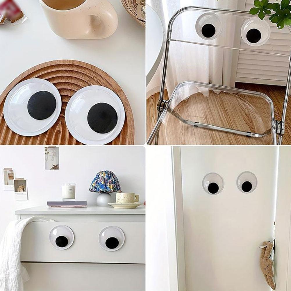 thumbnail image 3 of Wartleves Pegatinas de pared para nevera con ojos saltones enormes y adorables, autoadhesivas, de plástico, para álbumes de recortes, B9G4, 3 of 7
