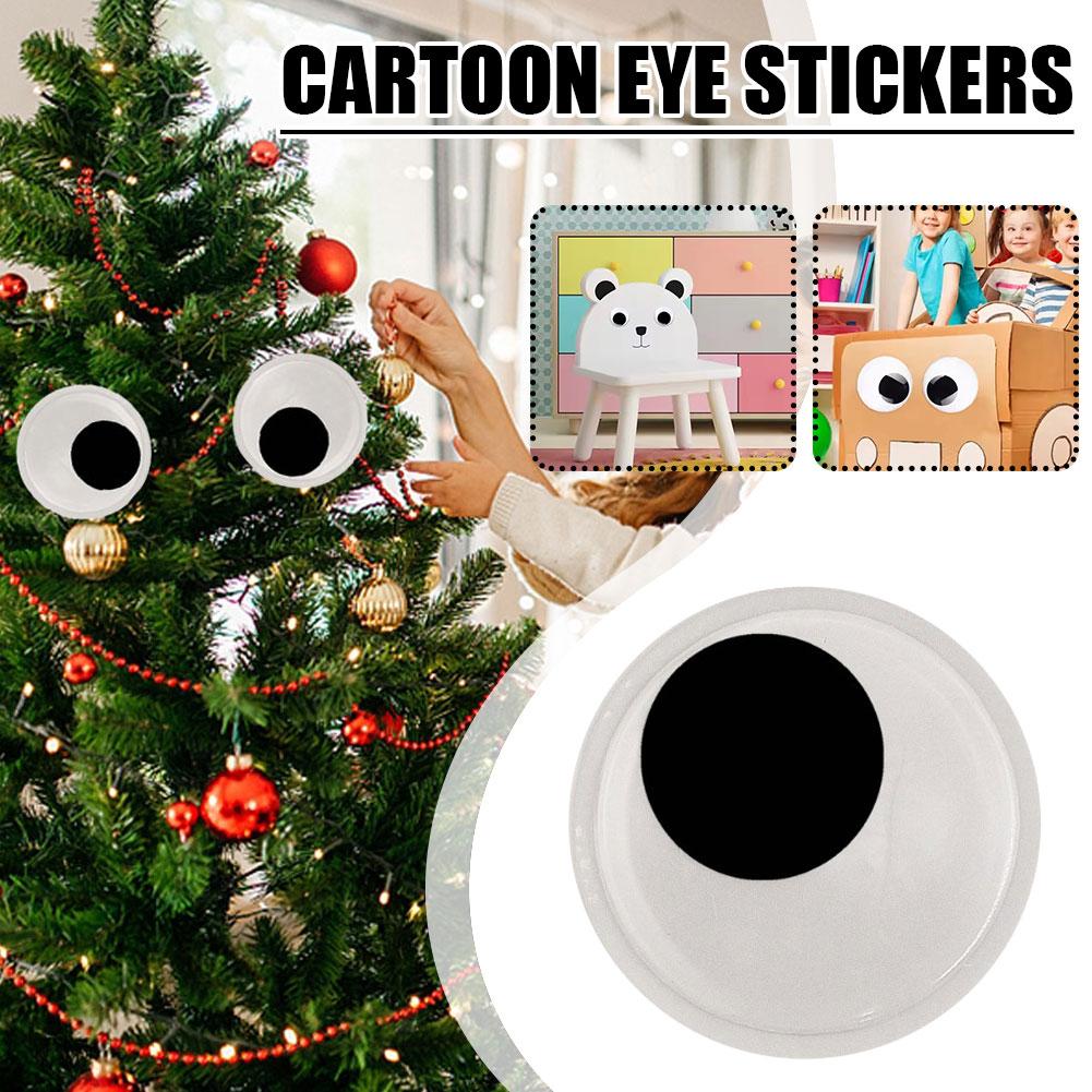 thumbnail image 2 of Wartleves Pegatinas de pared para nevera con ojos saltones enormes y adorables, autoadhesivas, de plástico, para álbumes de recortes, B9G4, 2 of 7