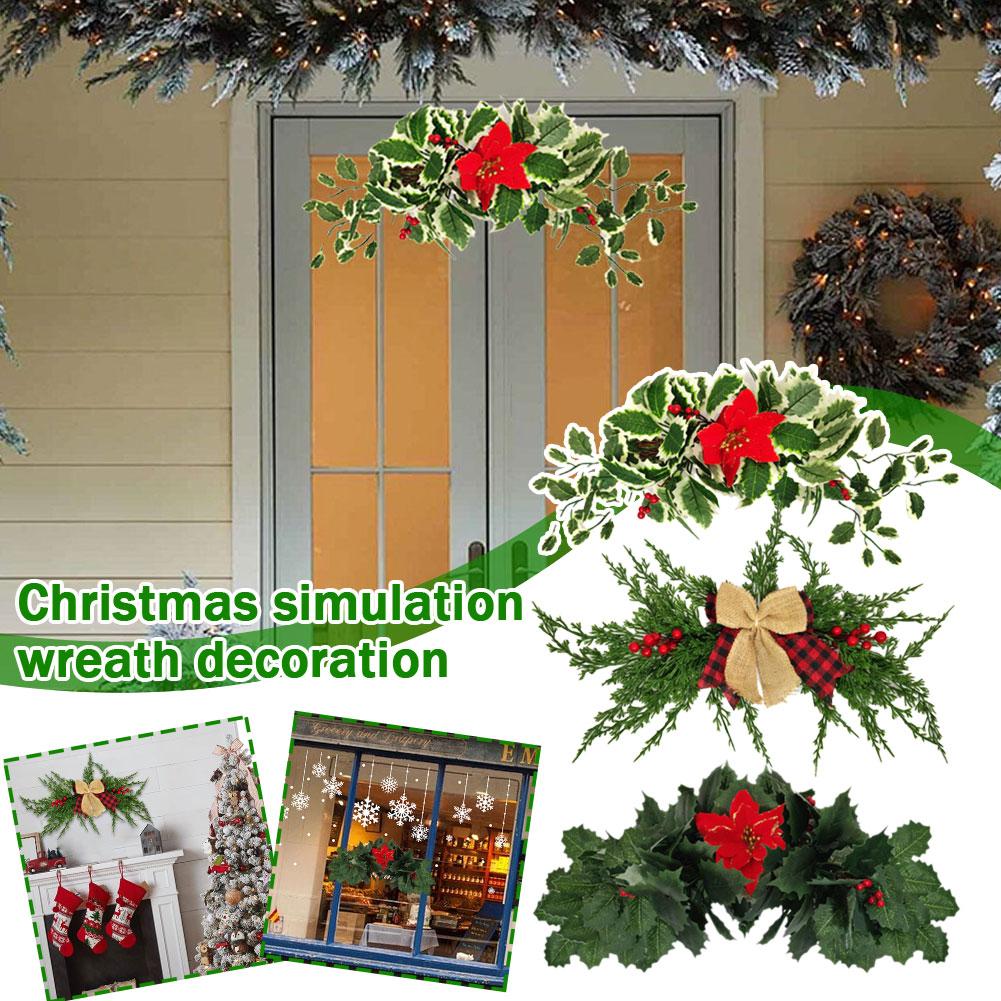 thumbnail image 2 of SGACAI Adornos navideños colgantes para fiestas navideñas decoraciones de puerta de simulación, 2 of 7