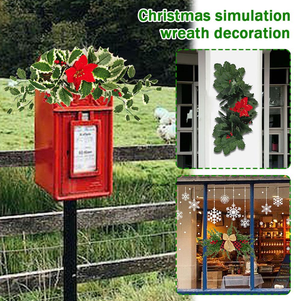 thumbnail image 3 of SGACAI Adornos navideños colgantes para fiestas navideñas decoraciones de puerta de simulación, 3 of 7