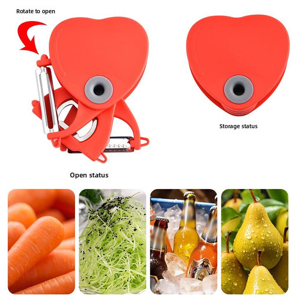 thumbnail image 2 of Ruifaya Pelador multifuncional Pelador de patatas resistente para patatas, zanahorias, verduras, pelador K0u5 para cocina, pelador con mango, 2 of 7