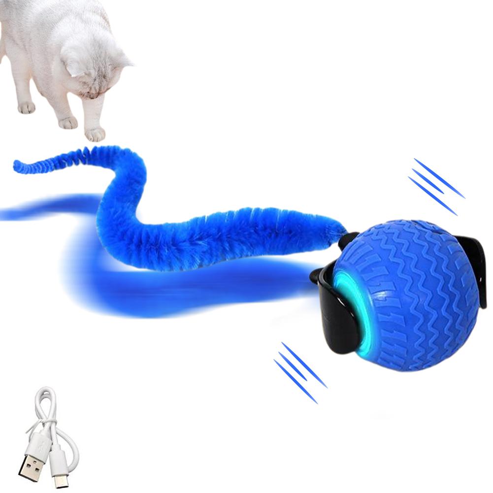 thumbnail image 4 of SGACAI 1* Juguete eléctrico inteligente para perros y gatos con bola rodante automática, juego para gatitos que se mueve solo, 4 of 7