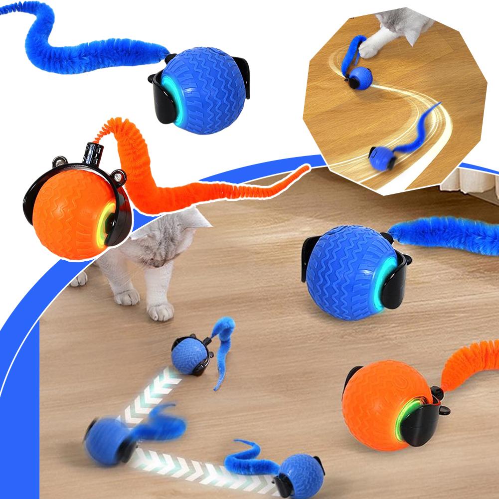 thumbnail image 3 of SGACAI 1* Juguete eléctrico inteligente para perros y gatos con bola rodante automática, juego para gatitos que se mueve solo, 3 of 7