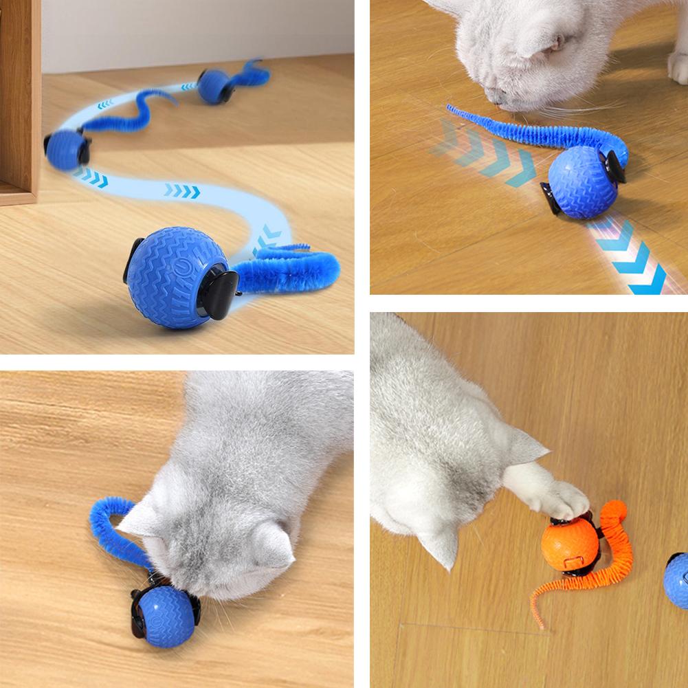thumbnail image 2 of SGACAI 1* Juguete eléctrico inteligente para perros y gatos con bola rodante automática, juego para gatitos que se mueve solo, 2 of 7