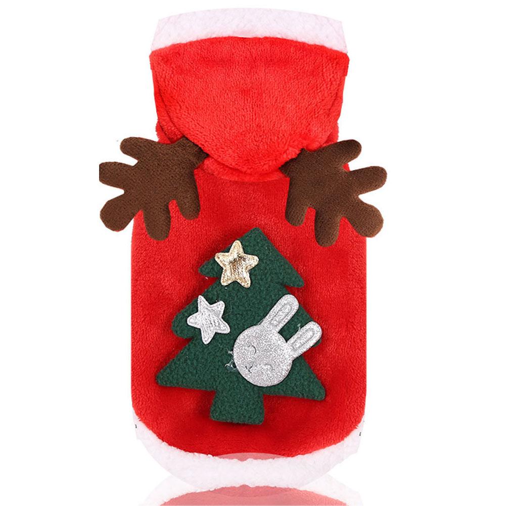 thumbnail image 5 of SGACAI Ropa navideña para perros Ropa para mascotas Perros Invierno Cálido Alce Papá Noel Perro Gato Abrigo, 5 of 7