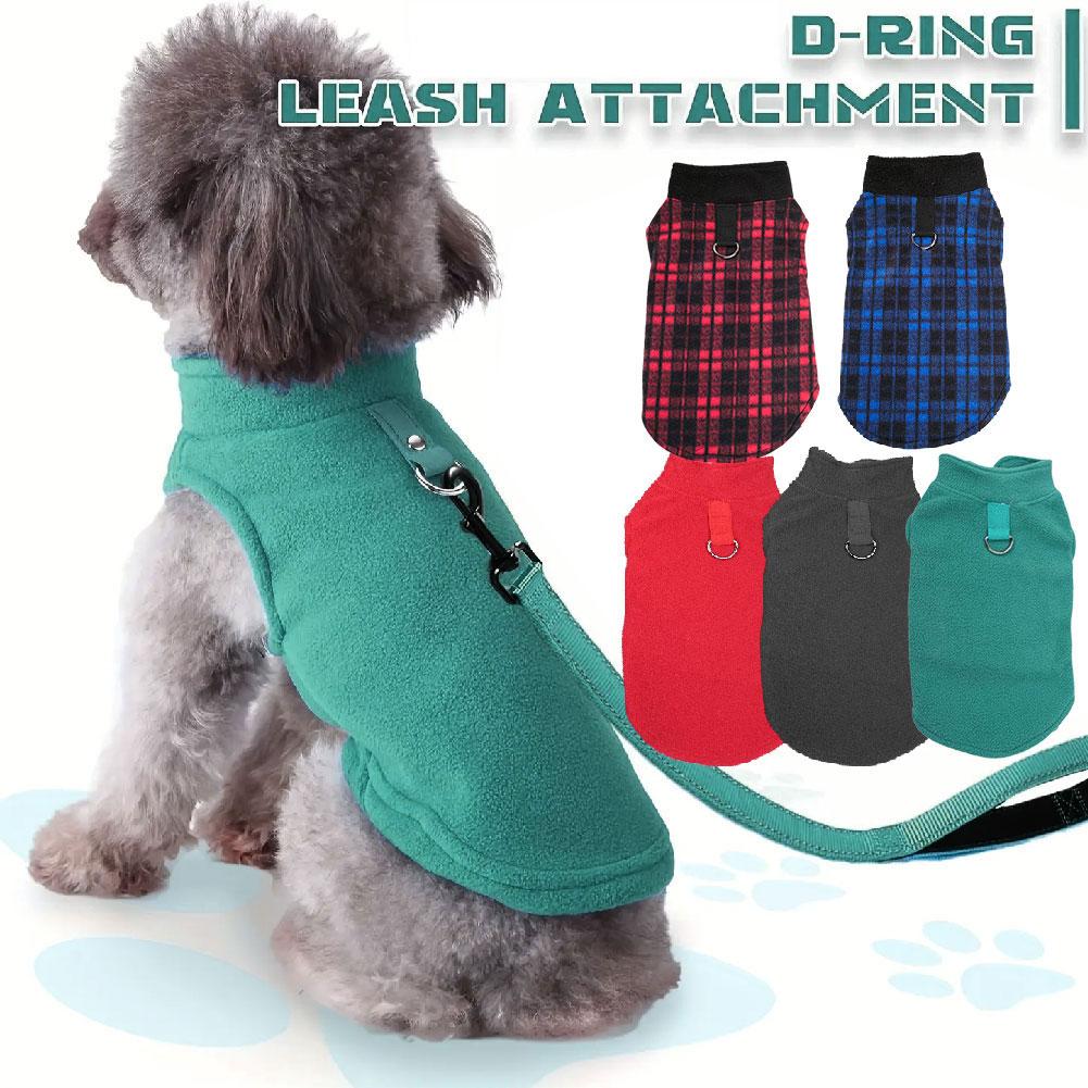 thumbnail image 2 of SGACAI Chalecos polares cálidos para mascotas, perros y gatos, ropa, abrigo, camiseta para cachorros, suéter, ropa de invierno, 2 of 7