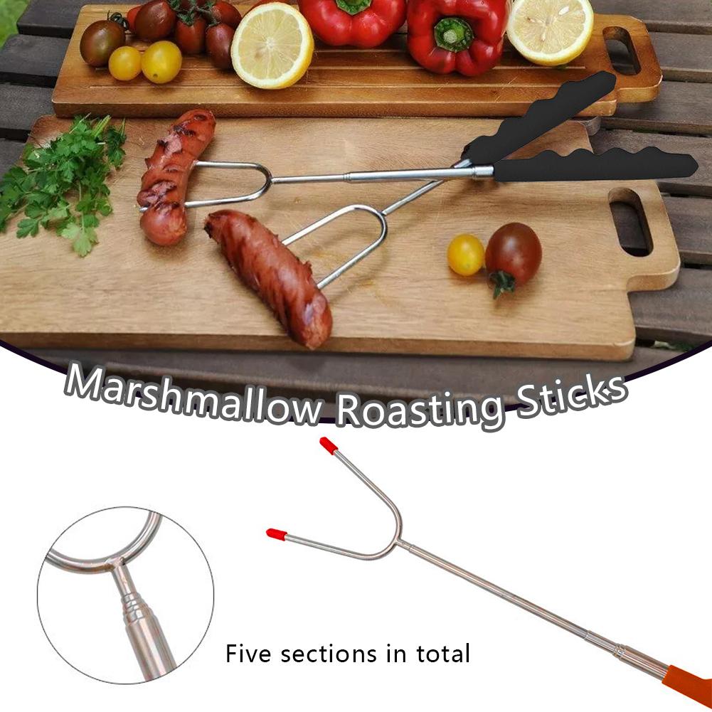 thumbnail image 3 of Ruifaya Palitos para hacer smores para fogatas, palitos para asar malvaviscos para fogatas, palitos para asar malvaviscos extensibles extra fuertes, palitos giratorios para hacer smores, brochetas p, 3 of 7