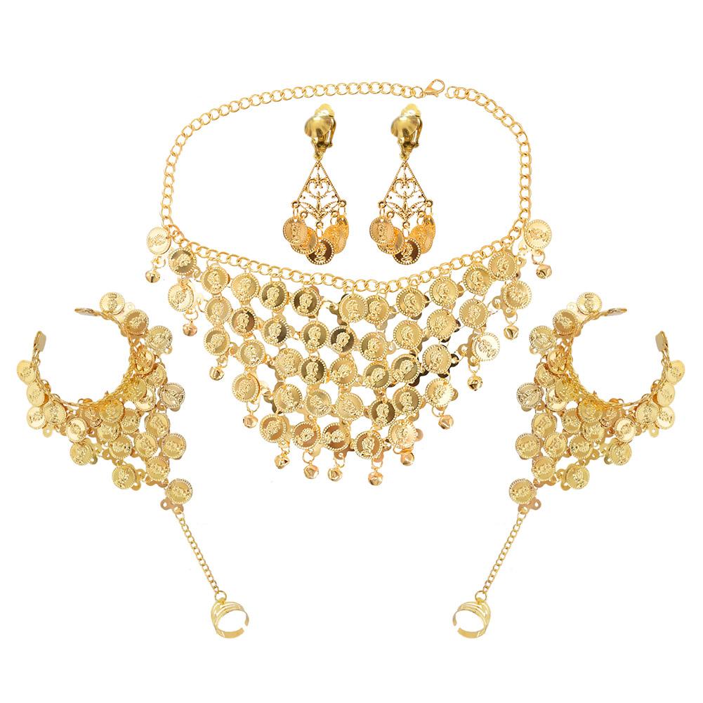 thumbnail image 3 of SGACAI Conjunto de collar, pulsera y pendientes de tres piezas para mujer W1B7, 3 of 7