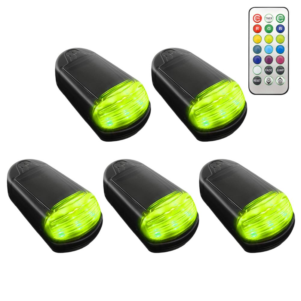 thumbnail image 5 of Wartleves Luces de cabina solares inalámbricas para camiones: nuevas luces de techo LED sin perforaciones 2025, instalación sin perforaciones, control de aplicación de 7 colores, luces de posición de, 5 of 7