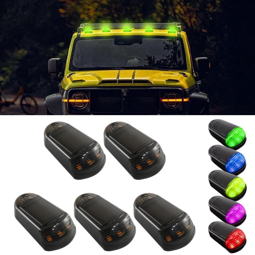 thumbnail image 2 of Wartleves Luces de cabina solares inalámbricas para camiones: nuevas luces de techo LED sin perforaciones 2025, instalación sin perforaciones, control de aplicación de 7 colores, luces de posición de, 2 of 7