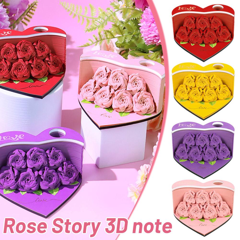 thumbnail image 3 of Ruifaya Calendario 2025 para tallado de papel con diseño de rosas de amor en 3D ∫|, 3 of 7
