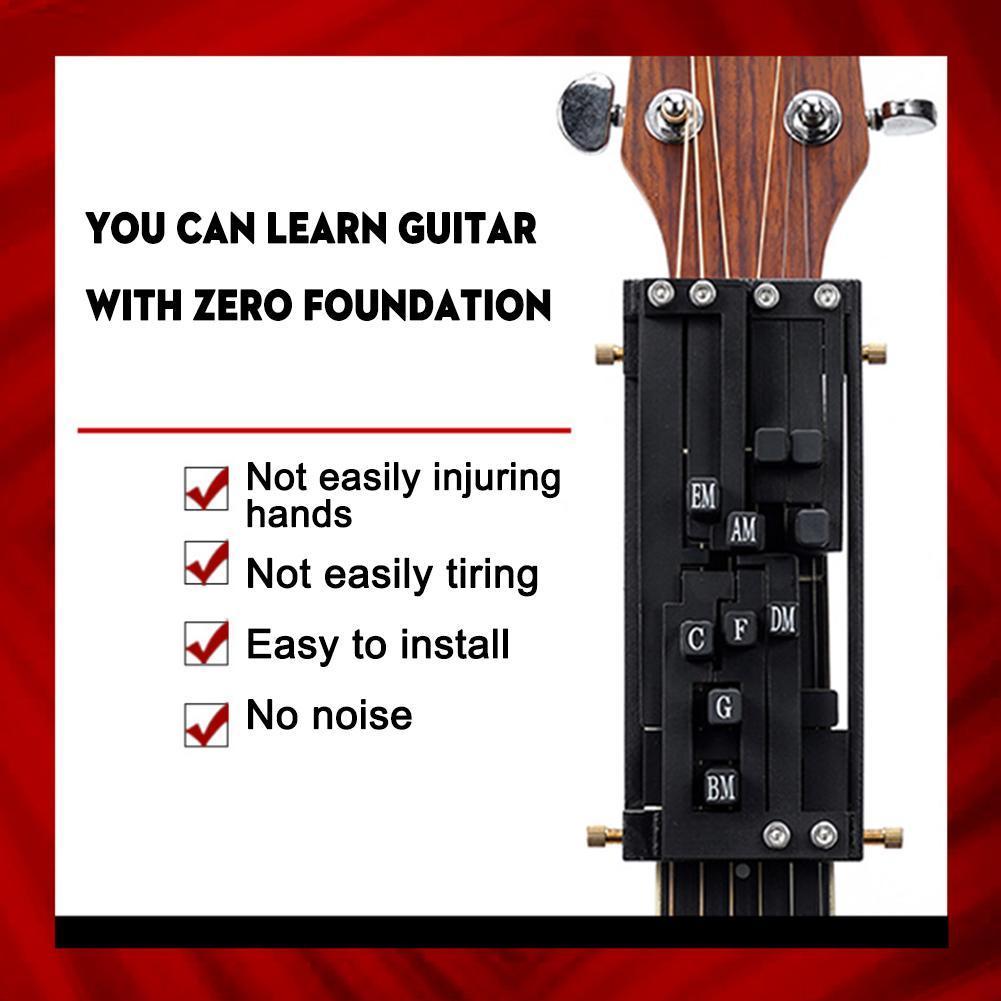 thumbnail image 2 of SGACAI Prensador de acordes de guitarra, entrenador de acordes de ayuda para guitarra, herramienta de aprendizaje para principiantes, sistema de aprendizaje de acordes, artefacto de acordes de guit, 2 of 7