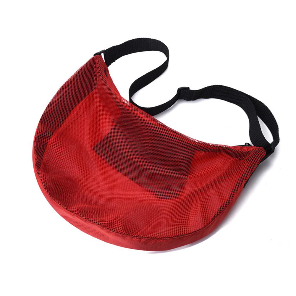 thumbnail image 5 of SGACAI Bolsa de una sola bola con bolsillo con cremallera, bolsa de malla para el hombro con clip de hebilla, deportiva, 5 of 7
