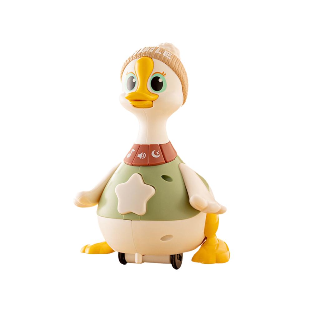 thumbnail image 5 of SGACAI Pato de juguete para la familia boca abajo, juguete musical para bebés, pato de juguete para la boca abajo, juguete para gatear, caminar, cantar, de 3 a 6, 0 a 6, 6 a 12 meses, juguete para, 5 of 7