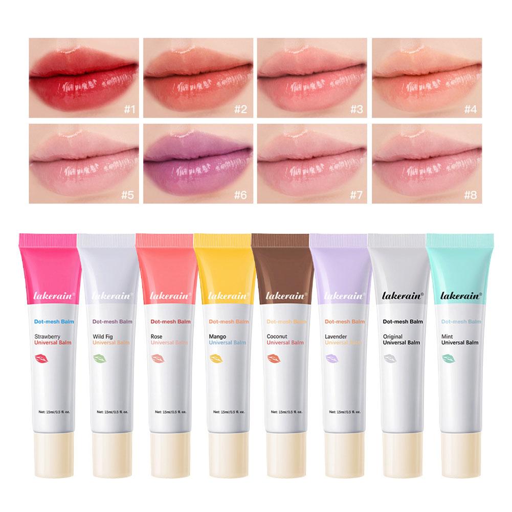 thumbnail image 4 of Wartleves Bálsamo labial hidratante Lakerain Dot-mesh Balm, lápiz labial, cuidado de labios, 15 ml, nuevo E6, 4 of 7