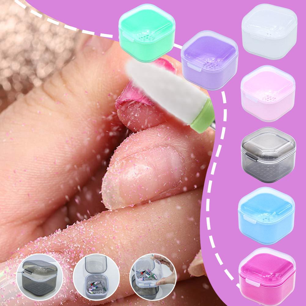 thumbnail image 2 of Wartleves Caja de limpieza de cabezales para pulido de uñas Caja de esterilización con filtro de doble capa, 2 of 7