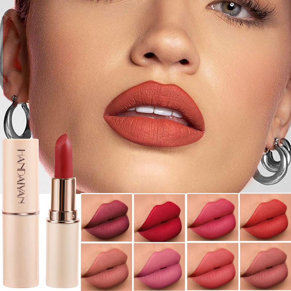 thumbnail image 2 of Ruifaya Lápiz labial mate de 8 colores, resistente al agua, antiadherente, bálsamo labial, maquillaje, cosméticos, oferta, 2 of 7