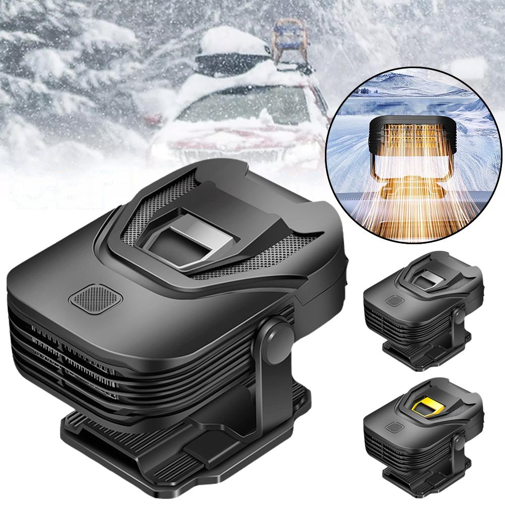thumbnail image 3 of Wartleves Calentadores eléctricos portátiles para automóviles de 12 V y 150 W, ventiladores de calefacción, desempañadores y antivaho, 3 of 7