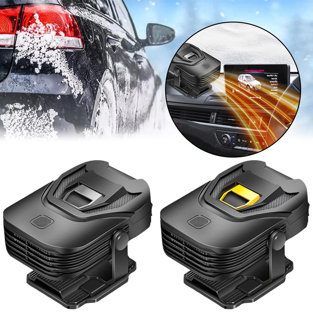 thumbnail image 2 of Wartleves Calentadores eléctricos portátiles para automóviles de 12 V y 150 W, ventiladores de calefacción, desempañadores y antivaho, 2 of 7