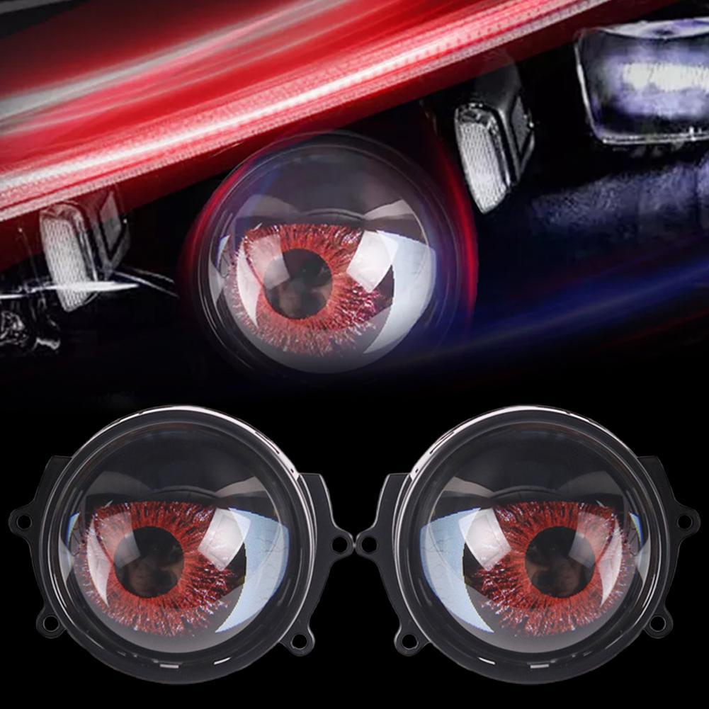thumbnail image 3 of Wartleves ZHXXCUM Luz de ojos de diablo para automóviles, faros delanteros de ojo de diablo USB dinámicos con 6 patrones de ojos ajustables, luz de ojo de diablo LED de control remoto universal para v, 3 of 7