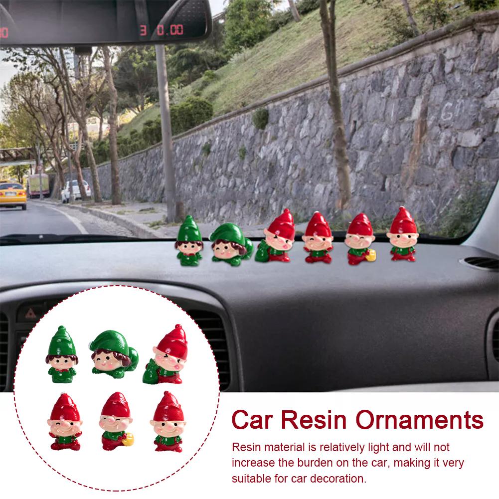 thumbnail image 3 of Wartleves Adornos de resina para coche, enanos, adornos navideños para coche, elfos, Hot B9, 3 of 7