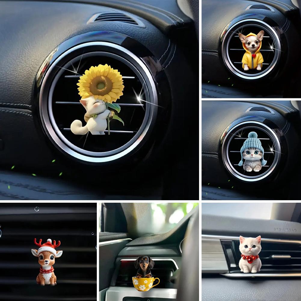thumbnail image 3 of SGACAI Clip de salida de aire acondicionado para coche, aromaterapia Animal, interior del coche, 3 of 7