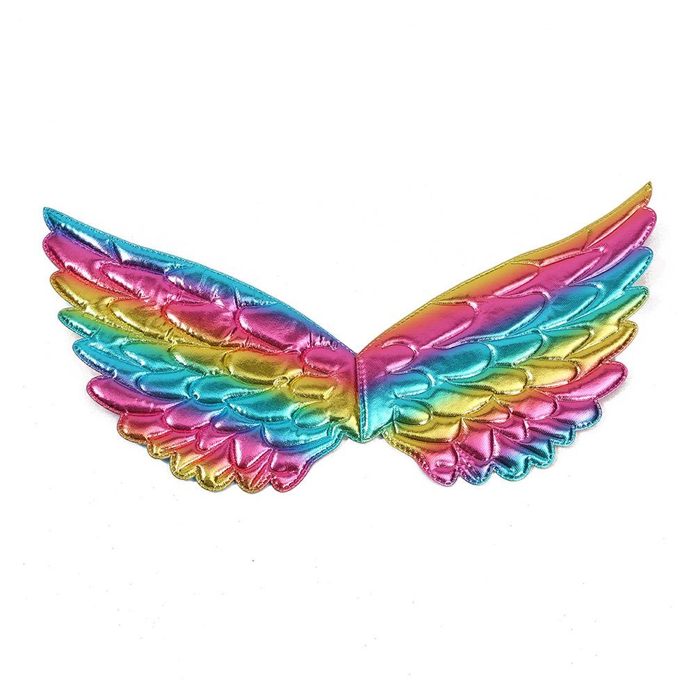 thumbnail image 4 of Ruifaya Accesorio para disfraz de fiesta de alas de hada de ángel con plumas coloridas para niños Cosplay, 4 of 7