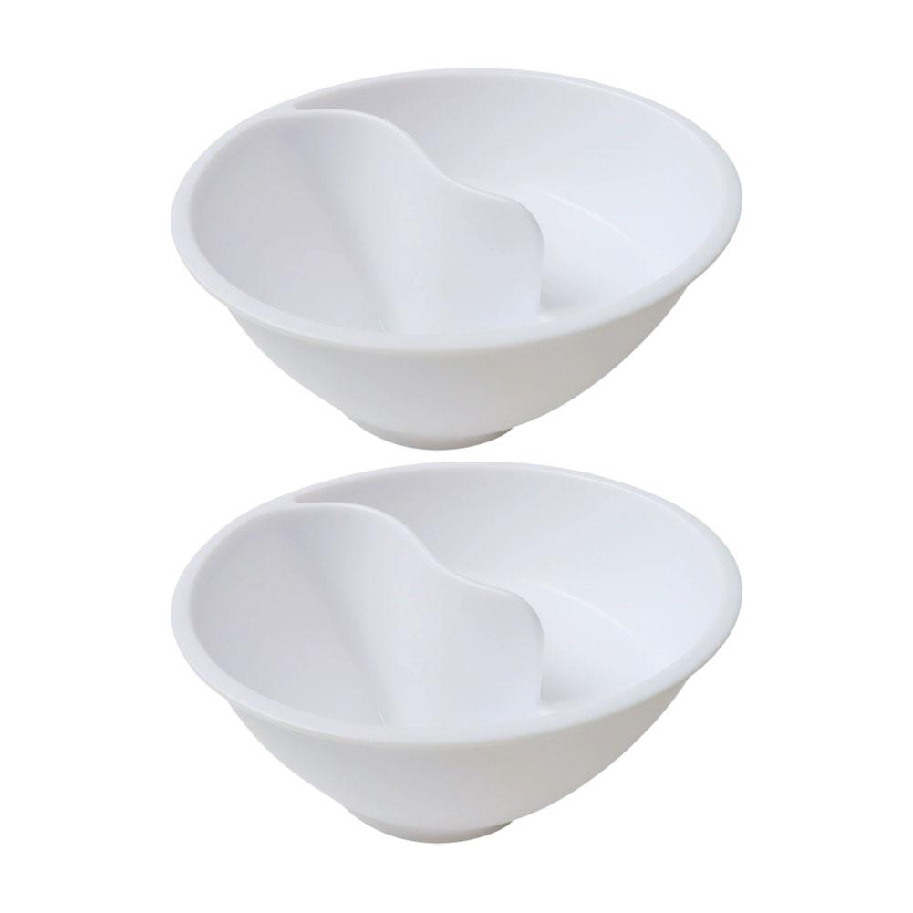 thumbnail image 5 of SGACAI Cuencos para cereales separados y húmedos Cuencos para salsas con separación de alimentos secos y húmedos de plástico, 5 of 7