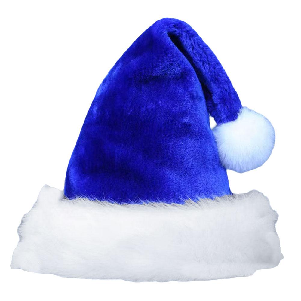 thumbnail image 4 of Wartleves Gorro de Papá Noel Gorro de Papá Noel Gorro navideño Gorro navideño rojo de peluche Gorro navideño para adultos Rápido, 4 of 7